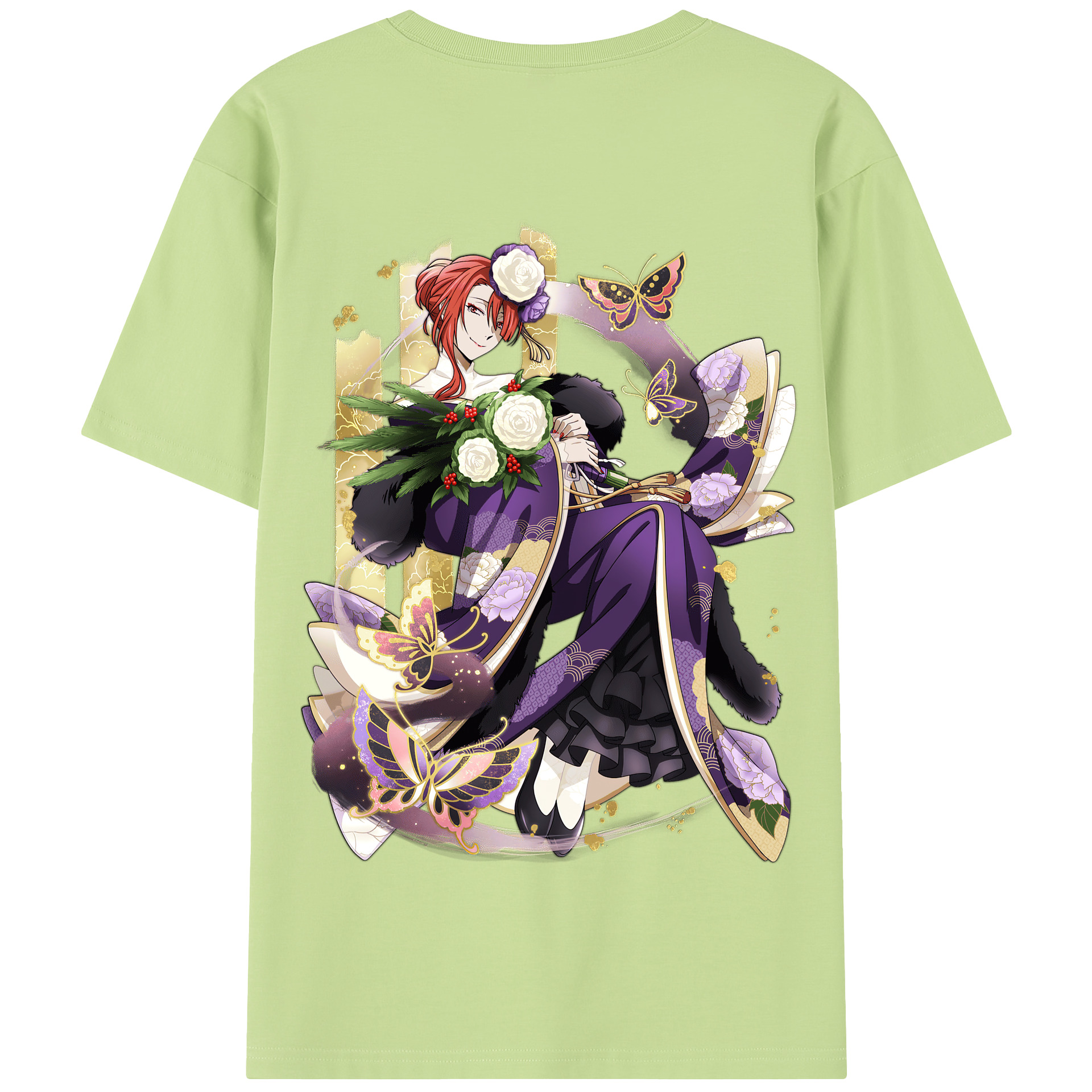 （画像用） 文豪ストレイドッグス Bungo Stray Dogs 綿100％半袖Tシャツ（背面プリント）